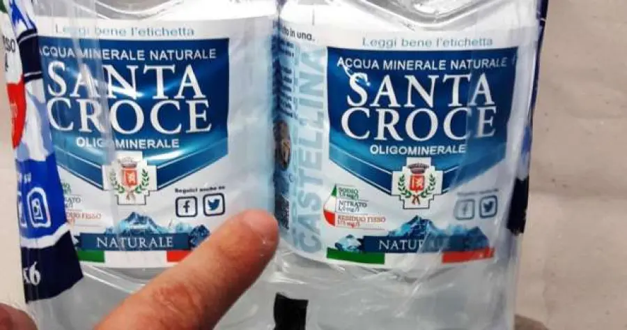 Confezioni di acqua "Santa Croce" ritirate dal mercato: il comunicato ufficiale