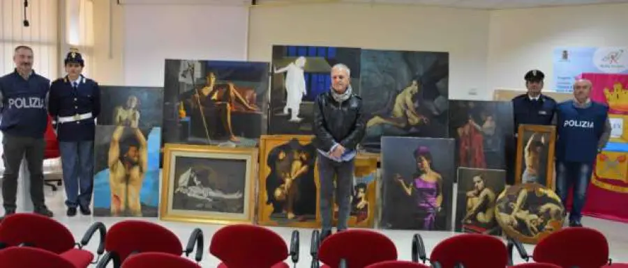 Benevento: recuperate dalla Polizia di Stato 13 opere del maestro Ferrante