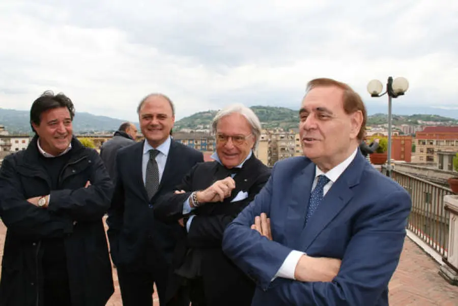 Diego Della Valle a Benevento. In giro con l'amico Mastella