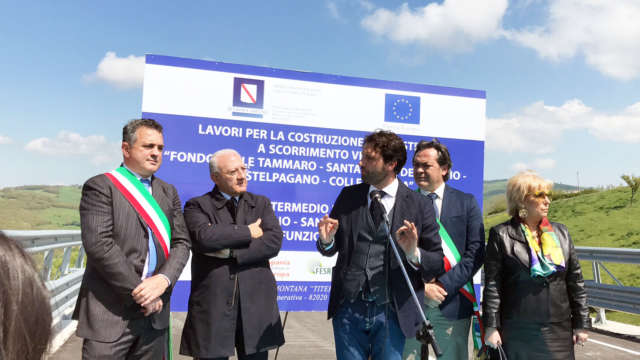 Inaugurazione strada a Castelpagano, Mortaruolo: “La Regione sta investendo sulla sicurezza stradale”